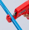 Pipe cutter for plastic conduit pipes