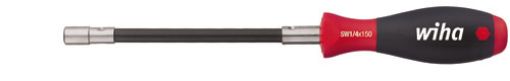 Screwdriver with bit holder SoftFinish clamping with retaining ring 1/4''x150mm