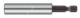 Bit holder magnetic, clamping with retaining ring  1/4 x150mm