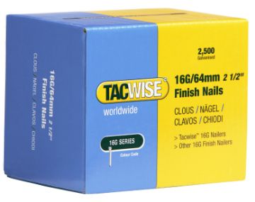 Finish Nails 16G/64mm (2500 pc/box)