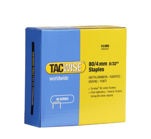 Staples 80/4mm galv coated (10 000 pc/box)