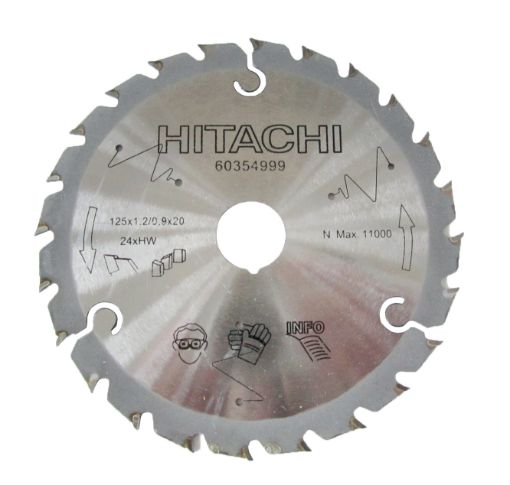 Circular saw 125x1,2mm 24t 20mm hole