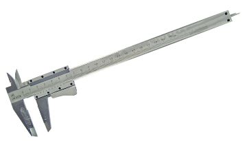 Vernier caliper 200mm chromed, 0,01 mm/0,05 inch