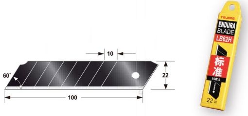 Extra strong cutter blades 22mm, 10 blades for Joint Cutter DC690YB