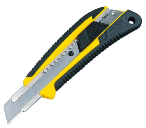 Cutter with Elastomer handle 18 mm, automatic lock