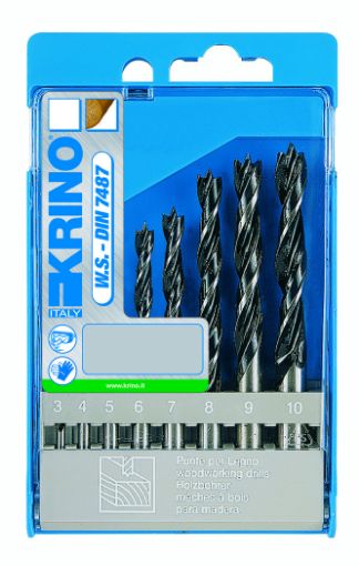 Wood drill bit set 3-10mm, 8 pcs