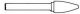 Rotary file HSS flame 12x30x6 metal/alu/Cu,Zn,Ni,Ms