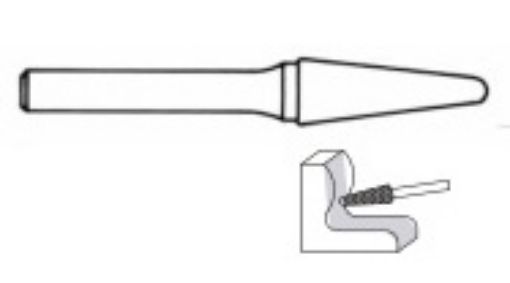 Rotary file carbide taper spherical 12x25x6 metal/stainless steel