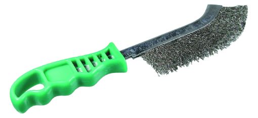 All purpose hand scratch brush 265/140 crimped stainless steel wire 0,30 T25