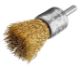 End brush D25 shank, RPM 4.500 6 crimped brass coated steel wire 0,30 T30