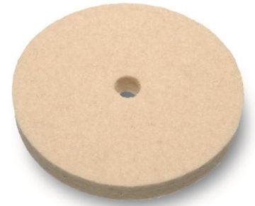 Felt disc D85x15 bore 10 label with clamshell