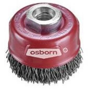 Cup brush D60 thread M14x2,0 crimped steel Cordwire 0,30 T20, LONGLIFE