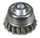 Cup brush D65  thread M14x2,0 knotted steel wire 0,50  T20  18 knots