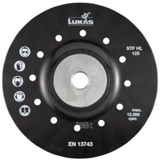 STF HL fibre disc backing pad with cooling slots 125 M14