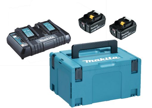 Akukomplekt PowerPack LXT® - 2x18V 6,0Ah + DC18RD Makpac kohvris