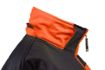 High vision working jacket, softshell with hood orange, size L