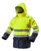 High vision working jacket, waterproof, yellow size L