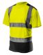 High visibility T-shirt, dark bottom, yellow size XXL