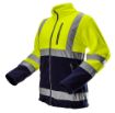 High visibility polar fleece jacket, yellow size L