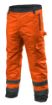 High vision working trousers, insulated, orange size L