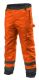 High vision working trousers, insulated, orange size L