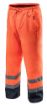 High vision working trousers, waterproof, orange size XL