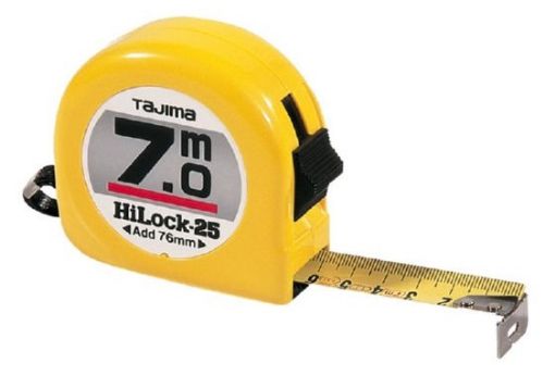 Measuring tape 7m/25mm yellow