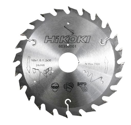 Circular saw blade tct 165mmx20mm/1,6mm 24t