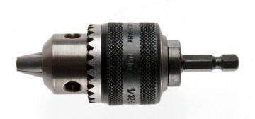 Drill chuck 10mm key-type & adapter 1/4  hex