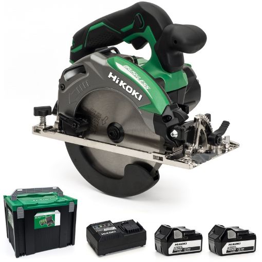 Cordless circular saw 18V  2x Li-ion 5,0Ah 66mm Hit-Case