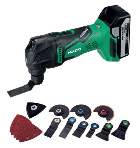 Cordless multi cutter 18V 2x5,0Ah, Hit-case