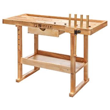 Work bench with drawer & clamping jaws