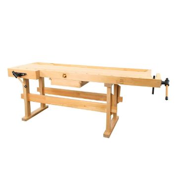 Work bench with drawer & clamping jaws