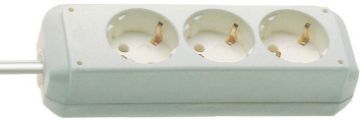 Eco-Line extension socket 3-way white 1,5m H05VV-F 3G1,5