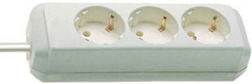 Eco-Line extension socket 3-way white 5m H05VV-F 3G1,5