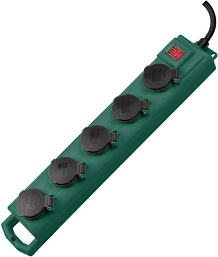 Super-Solid SL 554 DE IP54 Garden Extension Socket 5-way 5m H07RN-F 3G1.5