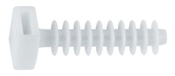 Cable tie plug 6x25 white (100 pce)
