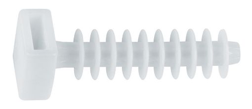 Cable tie plug 6x25 white (100 pce)