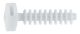 Cable tie plug 6x25 white (100 pce)