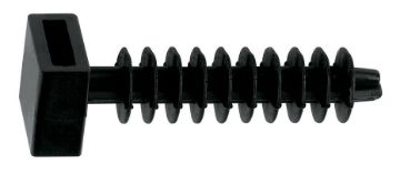 Cable tie plug 6x25 black (100 pce)