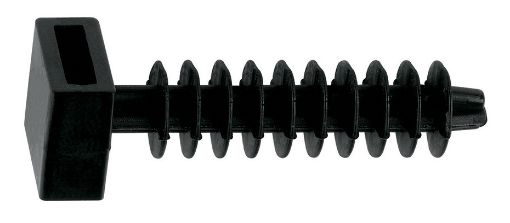 Cable tie plug 6x25 black (100 pce)