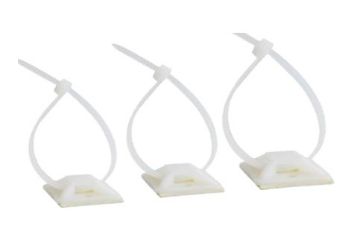 Kaablisideme liimalus 28x28mm valge (100/tk pakk)