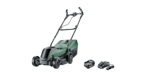 Akumuruniiduk CityMower 18, 18V 31L 32cm +1x4,0Ah + akutrell-kruvikeeraja PSR 18 LI-2 SOLO