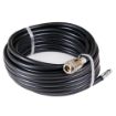 Rubber hose with couplings 10m (black)