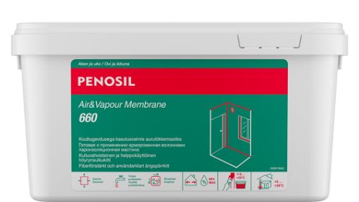 Aurutõkkemastiks Air&Vapour Membrane 660 5kg must