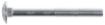 Hex socket pan head furniture screw DIN 603 M16x40, Zn