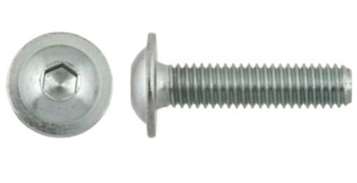 Hexagon socket head cap screw wide head M8x45, Zn 10.9 ISO 7380-2