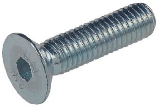 Hexagon socket head cap screw countersunk head DIN 7991 M5x16, Zn 10.9