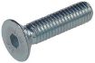 Hexagon socket head cap screw countersunk head DIN 7991 M6x10, Zn 10.9