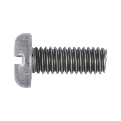 Metric thread screw, panhead DIN 85 M6x16, Zn